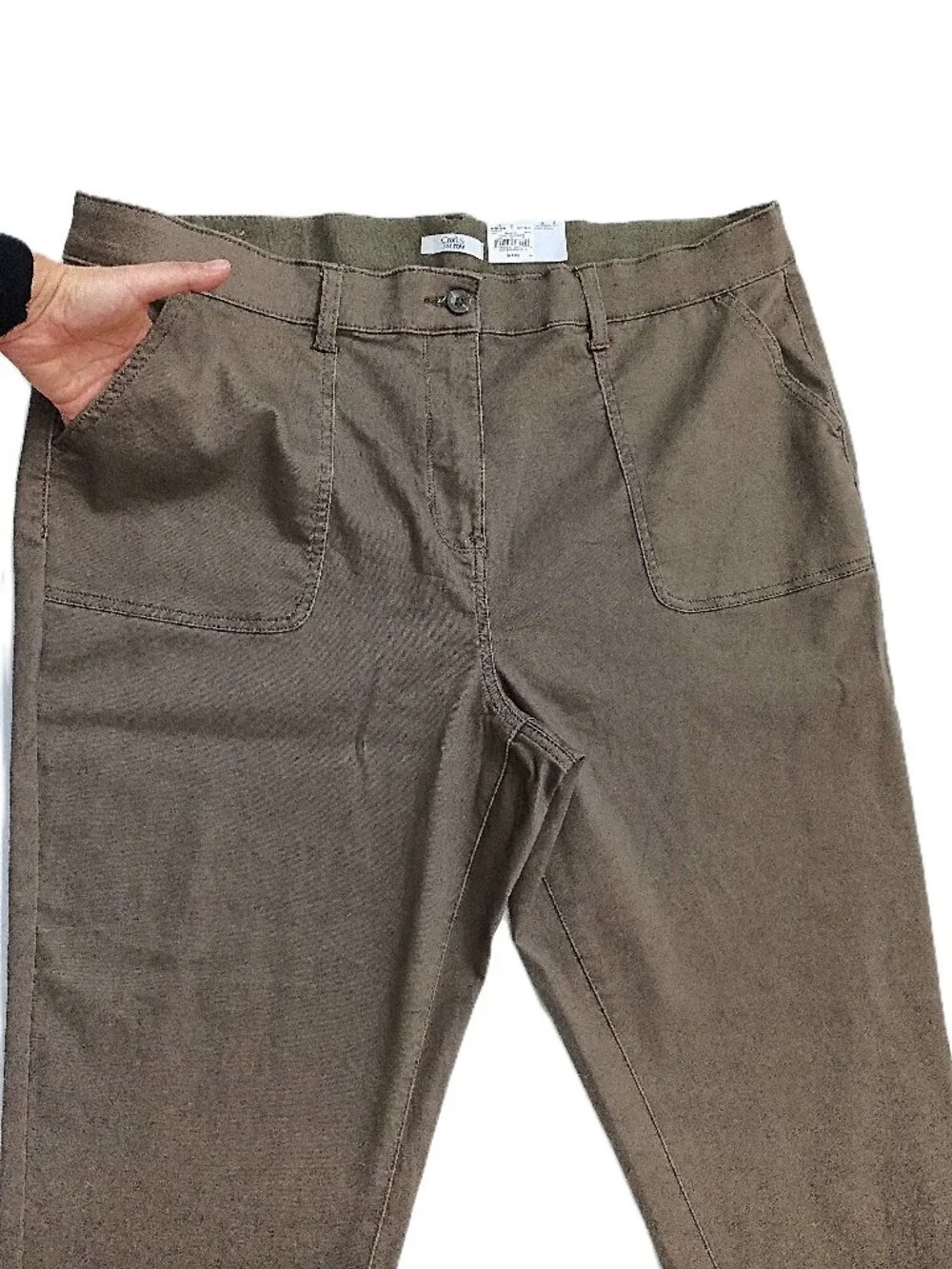 CROFT & BARROW Utility Ankle Pants. Plus Size 18W